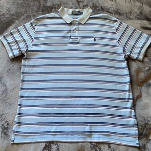 Men’s striped Polo by Ralph Lauren, Size XL